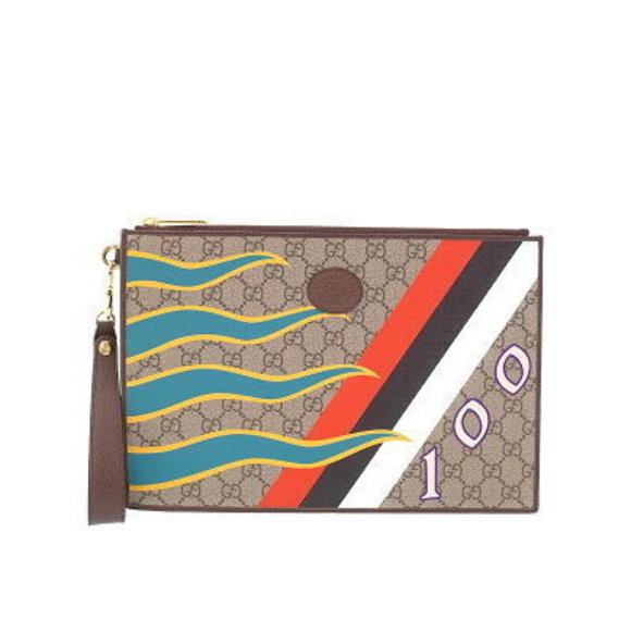 Gucci Centum GG Supreme Clutch Bag - Picture 1 of 8